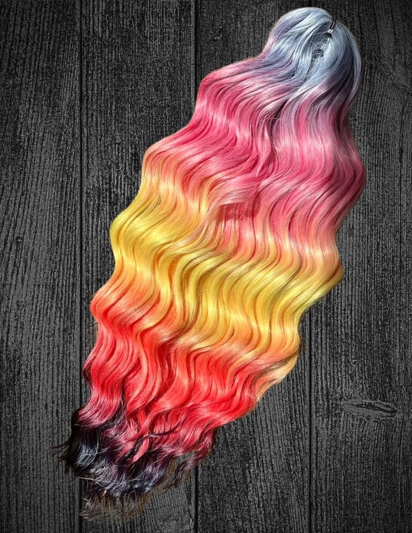 Purple Dipped Ombre - Anna Curl